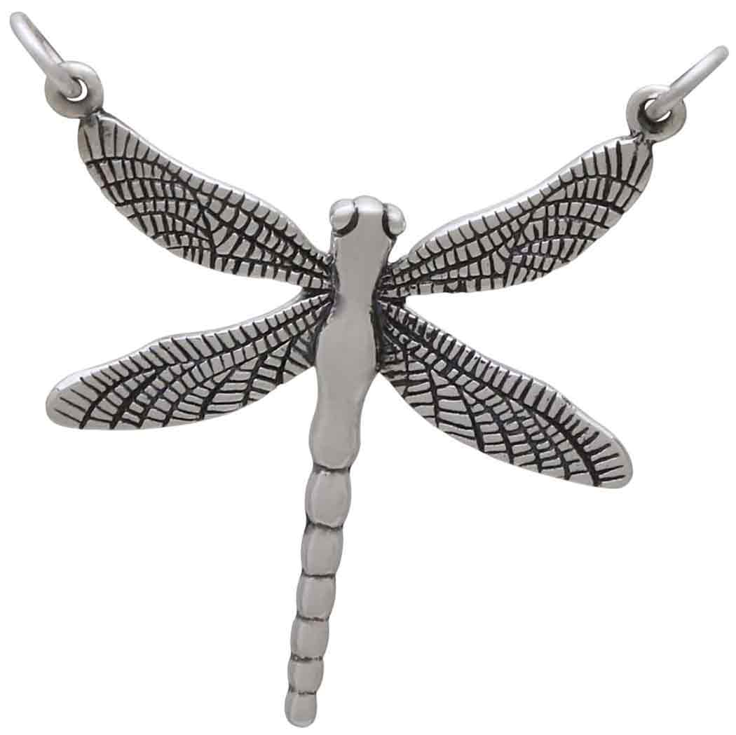 Sterling Silver Dragonfly Pendant Festoon - Poppies Beads n' More