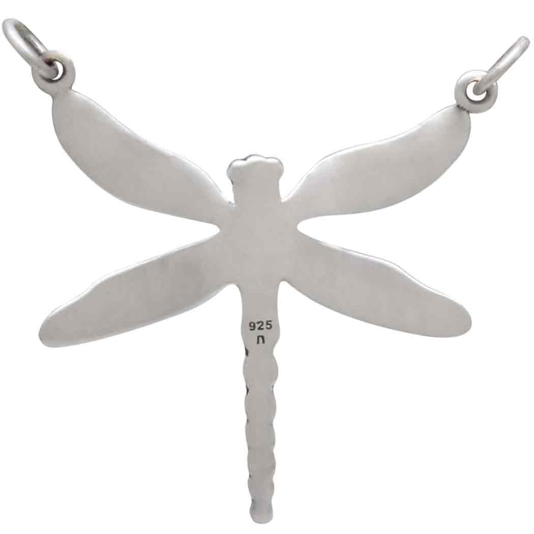 Sterling Silver Dragonfly Pendant Festoon - Poppies Beads n' More