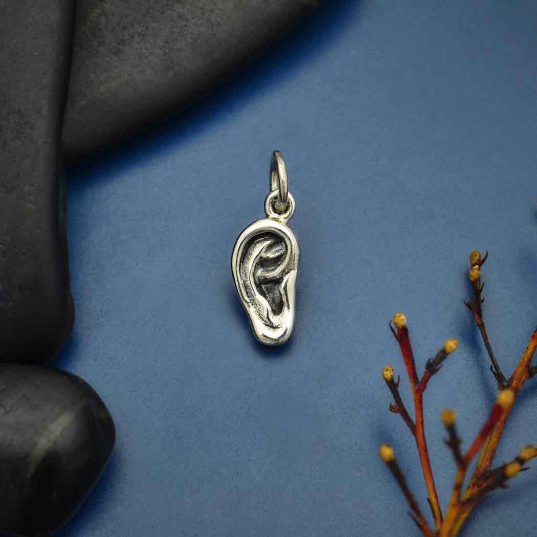 Sterling Silver Ear Charm - Poppies Beads n' More