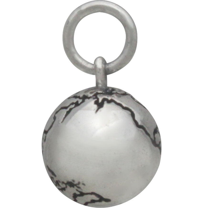 Sterling Silver 3D World Charm - Poppies Beads n' More