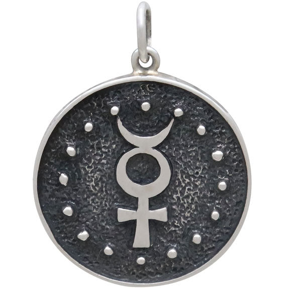 Sterling Silver Astrology Gemini Pendant - Poppies Beads n' More