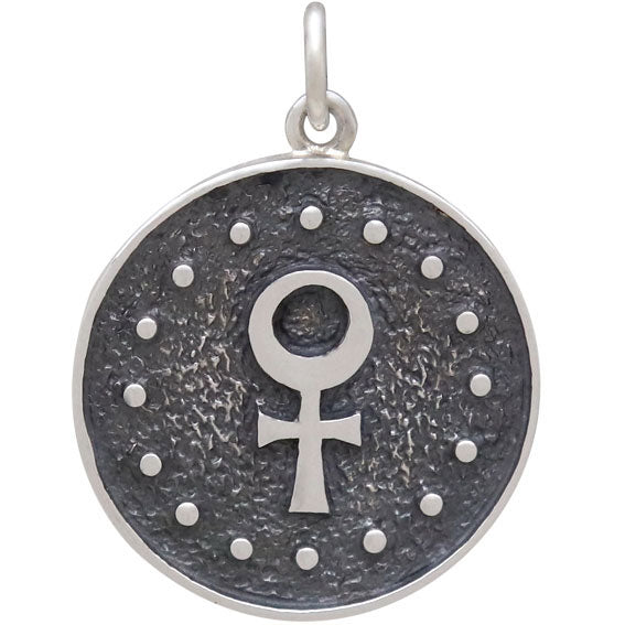 Sterling Silver Astrology Taurus Pendant - Poppies Beads n' More