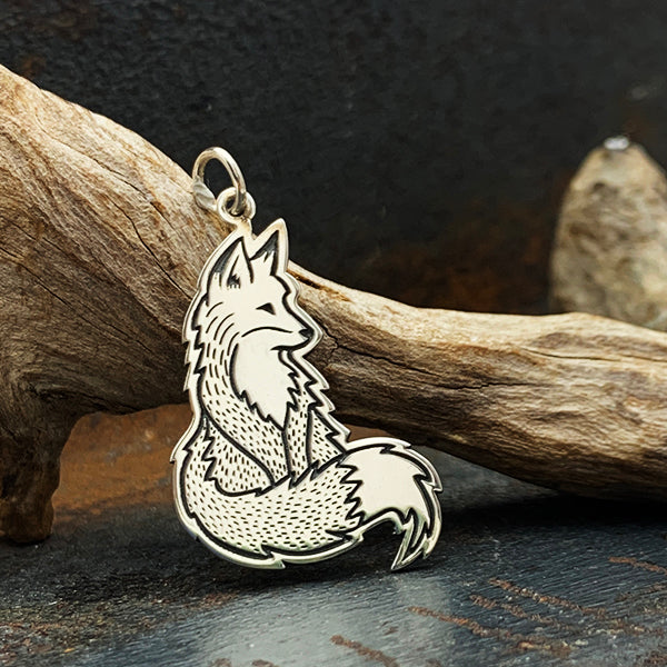 Sterling Silver Fox Charm - Poppies Beads n' More