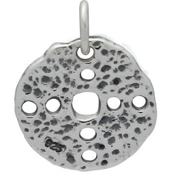 Sterling Silver Ancient Coin Charm - with Holes - Poppies Beads n' More