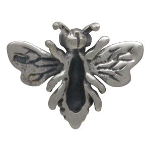 Sterling Silver Honey Bee Charm Embellishment - Poppies Beads n' More