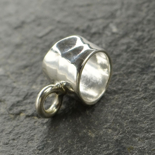 Jewelry Bail - Hammered Slider Short - Poppies Beads n' More