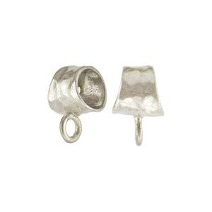 Jewelry Bail - Hammered Slider Short - Poppies Beads n' More