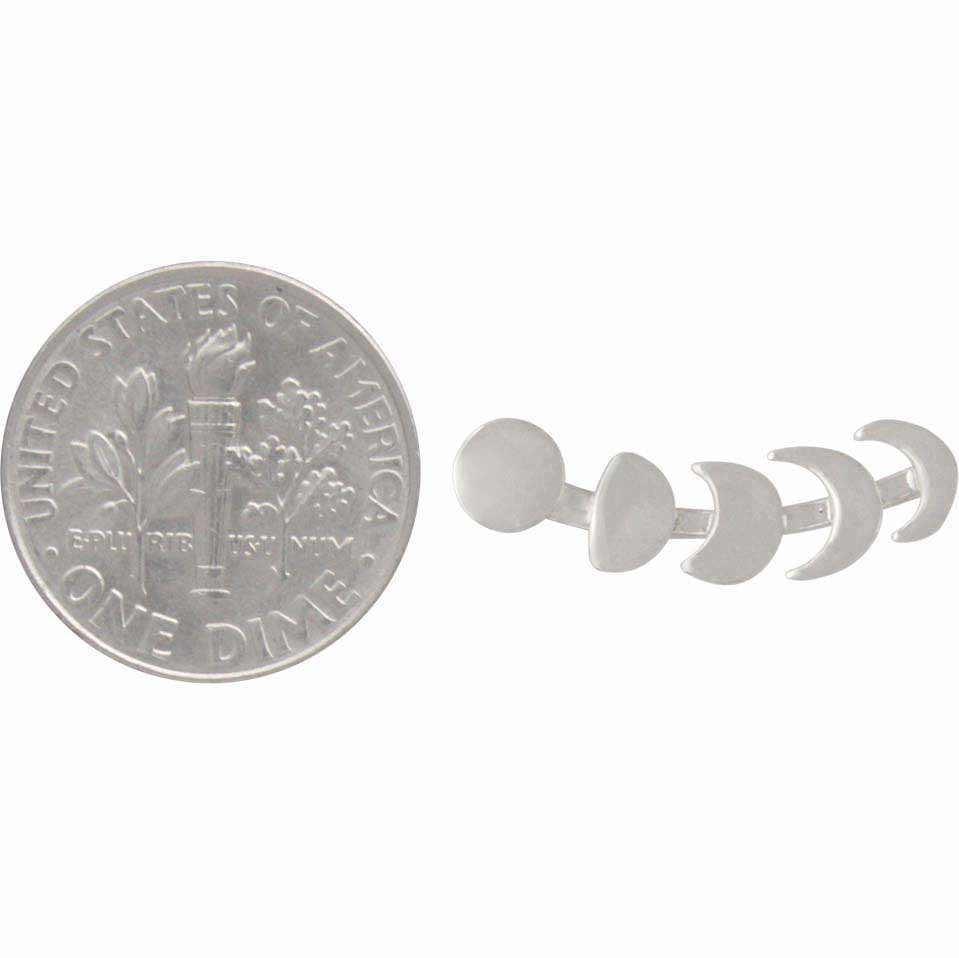 Ear Climber - Moon Phases - Poppies Beads n' More