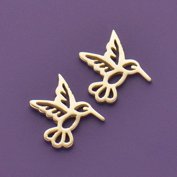 Sterling Silver Tiny Hummingbird Charm Embellishment - Poppies Beads n' More