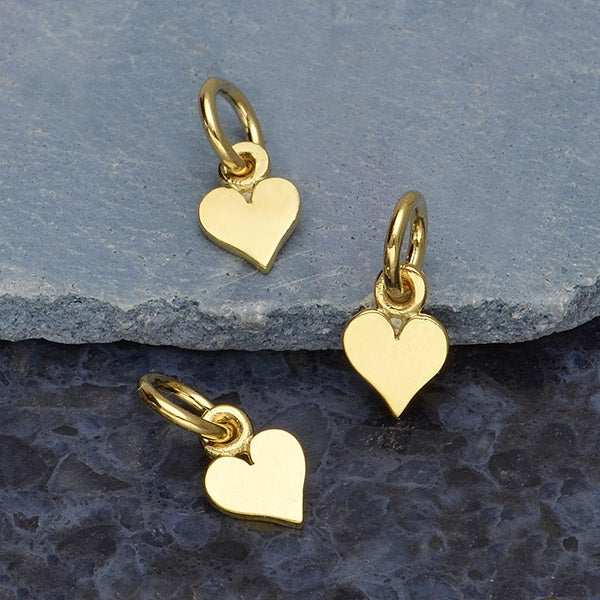 Tiny Heart Charm - Poppies Beads n' More