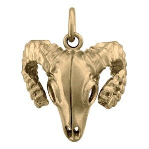 Bighorn Sheep Skull Charm - Poppies Beads n' More