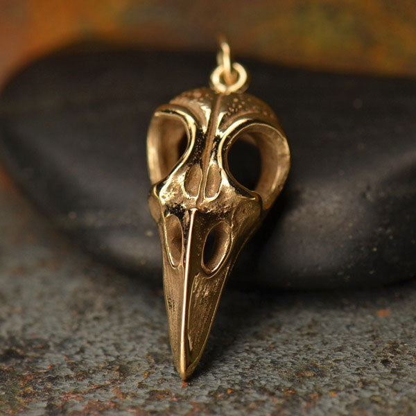 Bird Skull Charm - Poppies Beads n' More