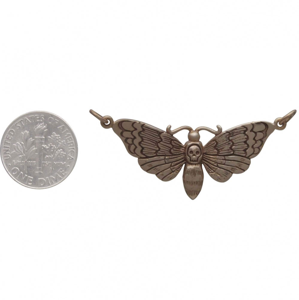 Deaths Head Moth Charm - Poppies Beads n' More