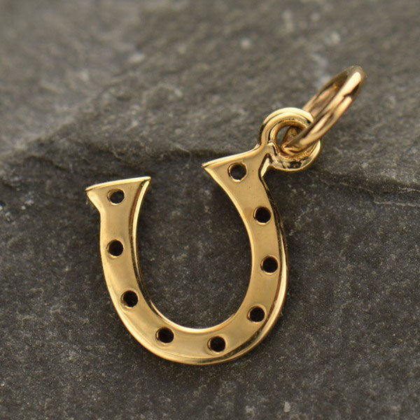 Small Lucky Horseshoe Charm - Poppies Beads n' More