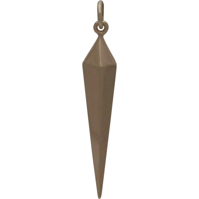 Long Spike Charm - Geometric Charm - Poppies Beads n' More