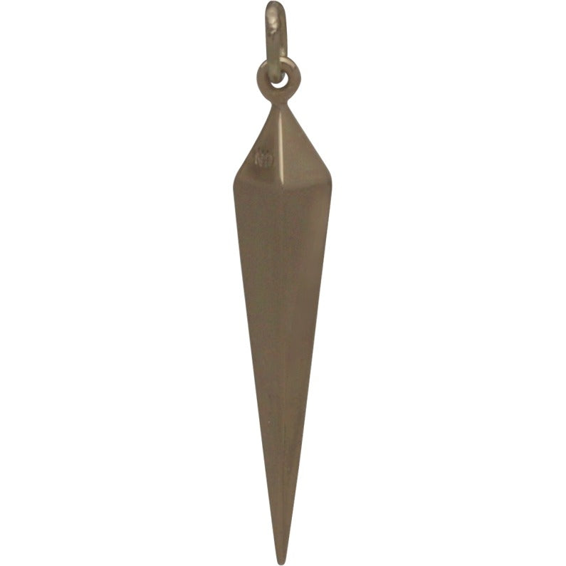 Long Spike Charm - Geometric Charm - Poppies Beads n' More