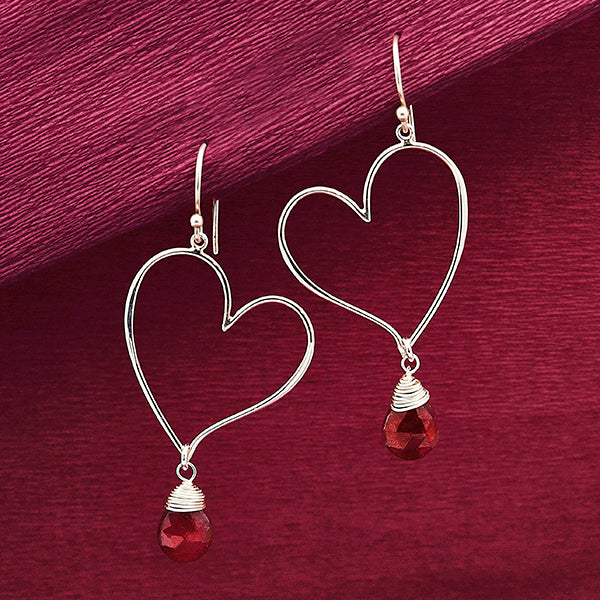 Whimsical Heart Earrings - Poppies Beads n' More