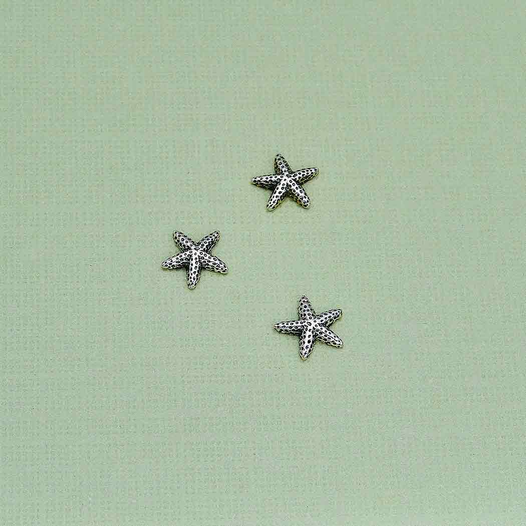 Sterling Silver Starfish Solderable Charm - Poppies Beads n' More