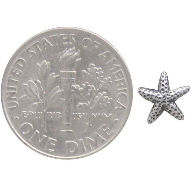 Sterling Silver Starfish Solderable Charm - Poppies Beads n' More