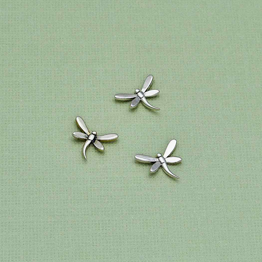 Sterling Silver Dragonfly Solderable Charm - Poppies Beads n' More