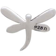 Sterling Silver Dragonfly Solderable Charm - Poppies Beads n' More