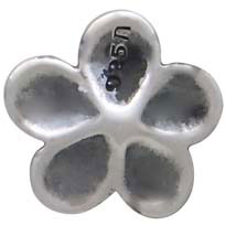 Sterling Silver Large Cherry Blossom Solderable Charm - Poppies Beads n' More