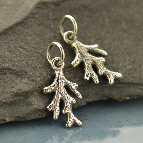Coral Branch Charm, - Poppies Beads n' More