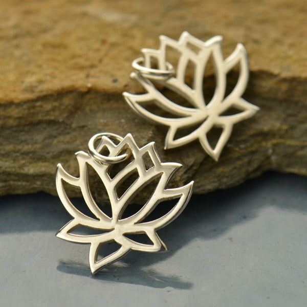 Lotus Charm, - Poppies Beads n' More