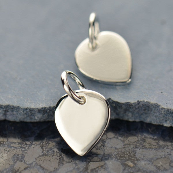 Small Sterling Silver Lotus Petal Charm - Poppies Beads n' More