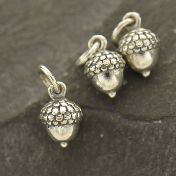 Acorn Charm, - Poppies Beads n' More
