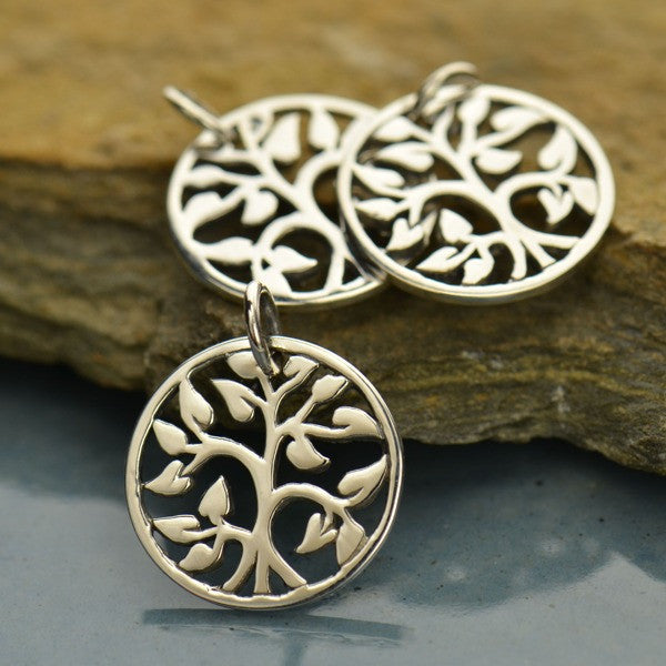 Sterling Silver Tree of Life Charm - Poppies Beads n' More