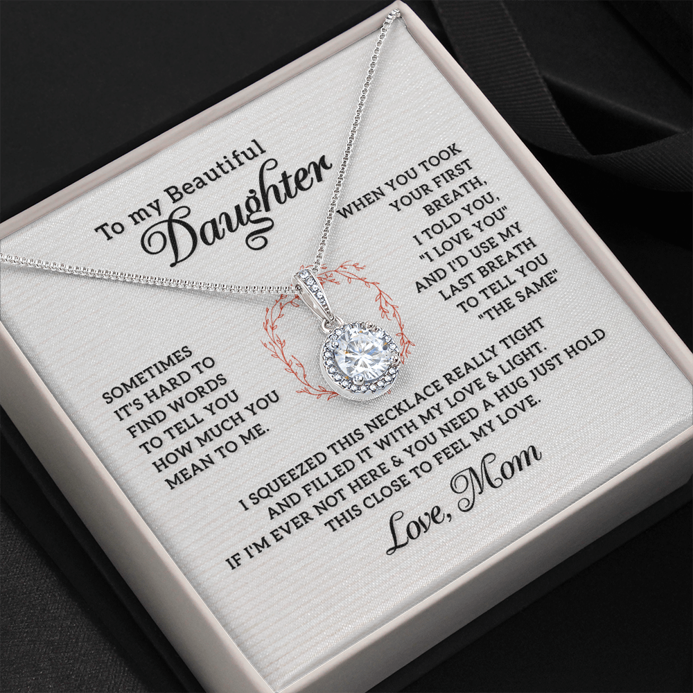 Daughter From Mom Eternal Hope Necklace