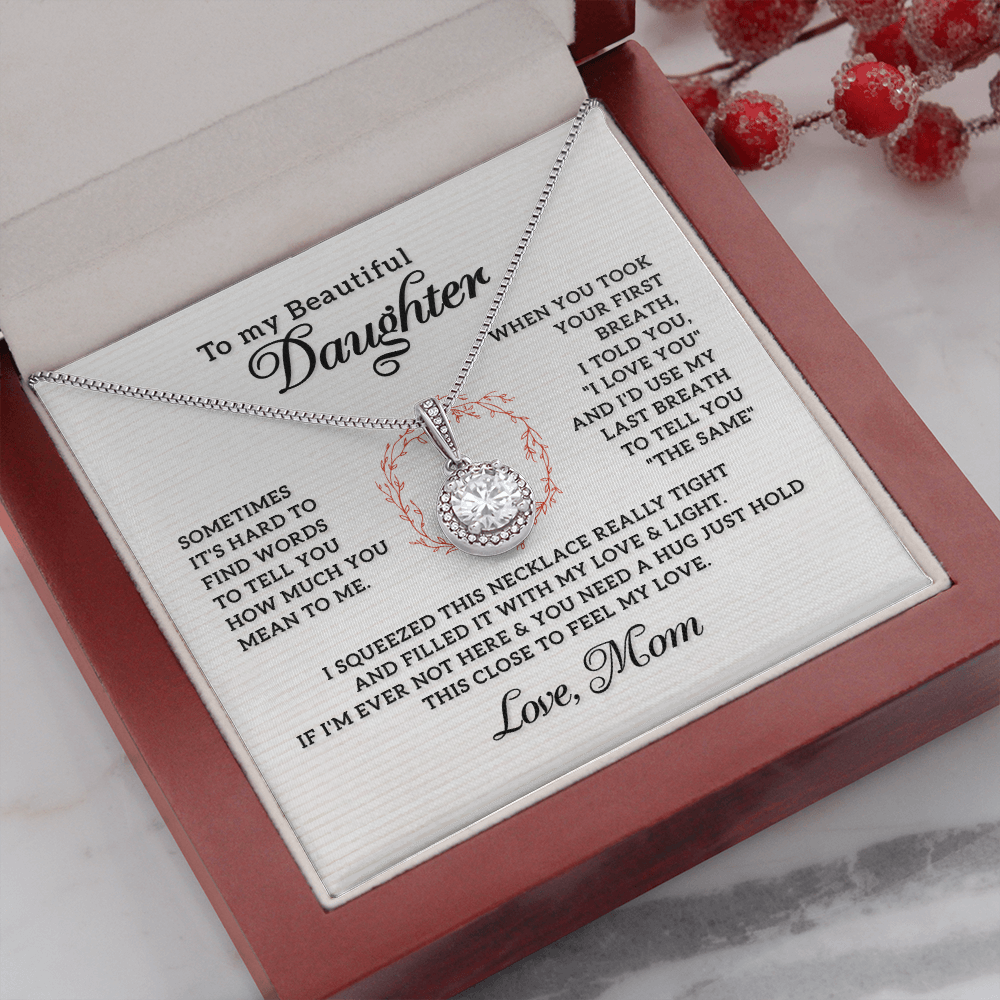 Daughter From Mom Eternal Hope Necklace