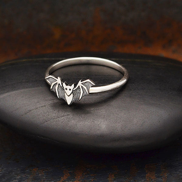 Sterling Silver Bat Ring - Poppies Beads n' More