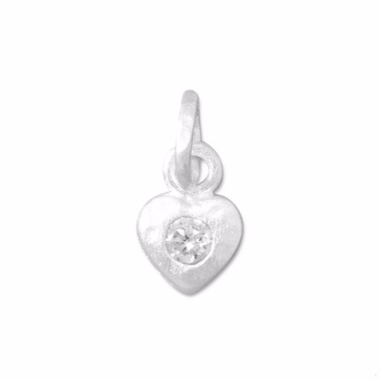 Sterling Silver Matte CZ Charms - Poppies Beads n' More