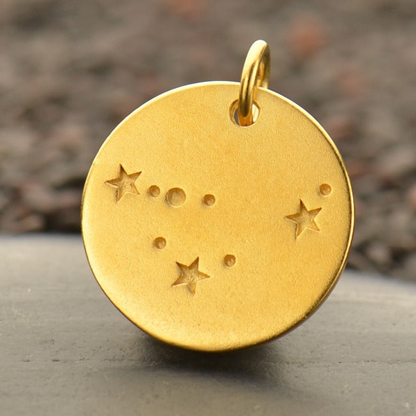 Zodiac Constellation Discs, - Poppies Beads n' More