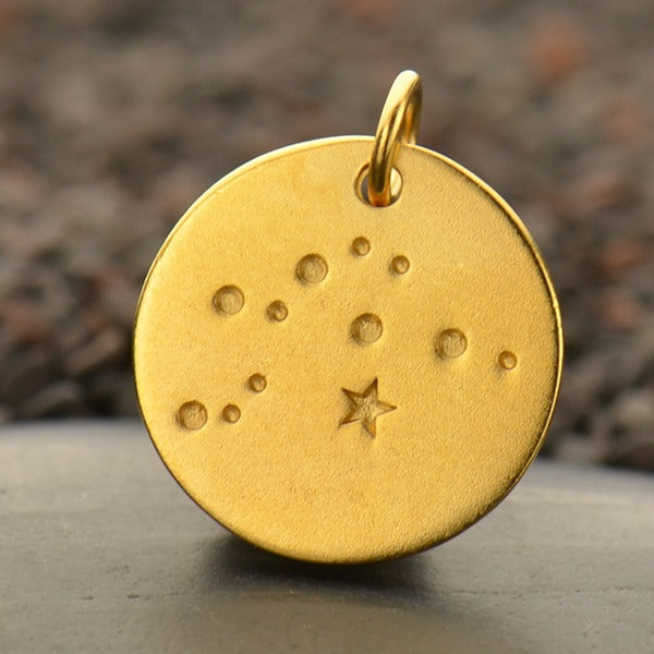 Zodiac Constellation Discs, - Poppies Beads n' More