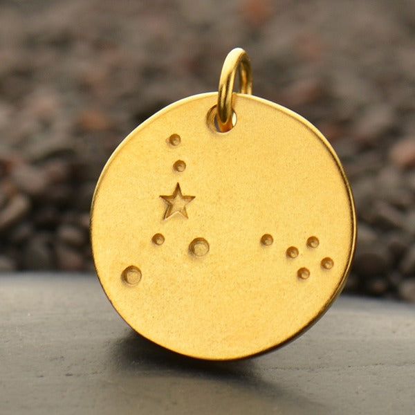 Zodiac Constellation Discs, - Poppies Beads n' More
