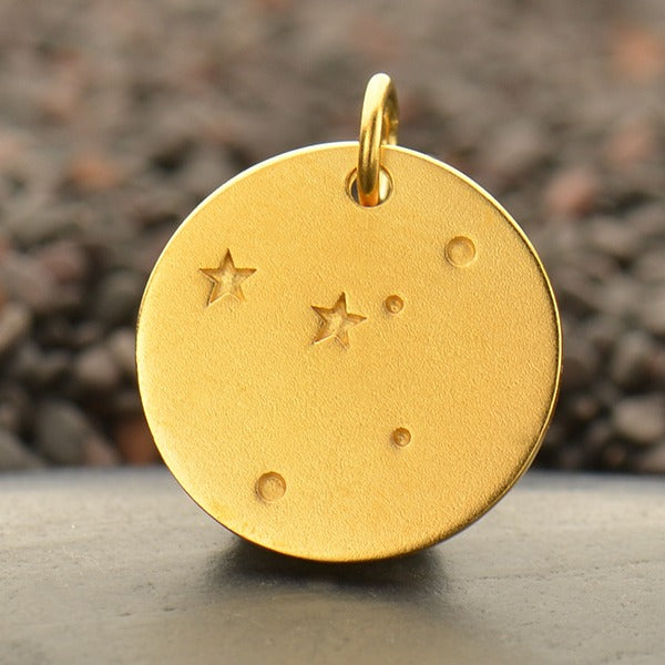 Zodiac Constellation Discs, - Poppies Beads n' More