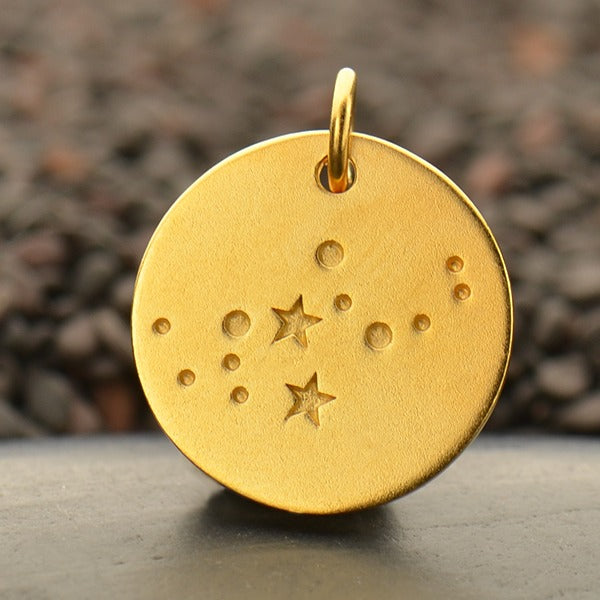 Zodiac Constellation Discs, - Poppies Beads n' More