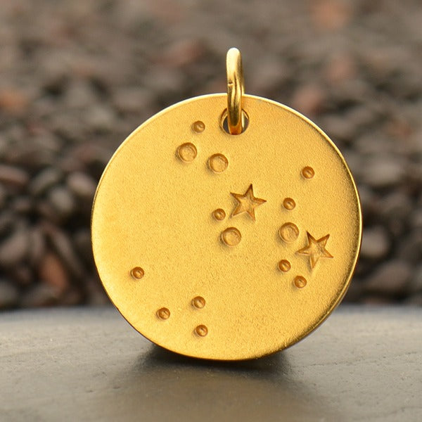 Zodiac Constellation Discs, - Poppies Beads n' More