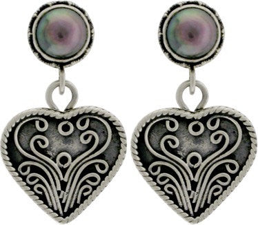 Sterling Silver White Pearl Earring Posts - Poppies Beads n' More