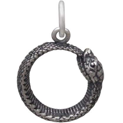 Ouroboros Snake Charm - Poppies Beads n' More