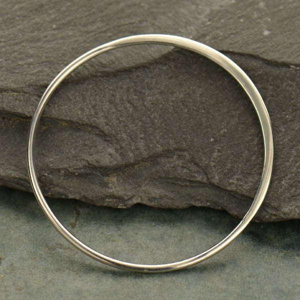 3X Large Half Hammered Circle Jewelry Link - Poppies Beads n' More