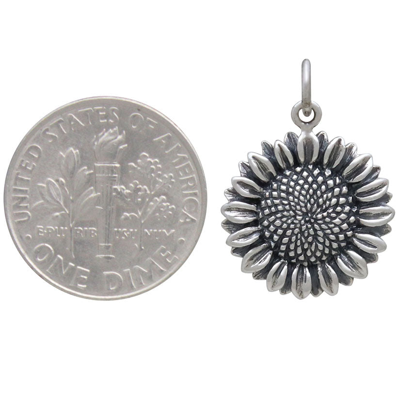 Sunflower Charm - Poppies Beads n' More