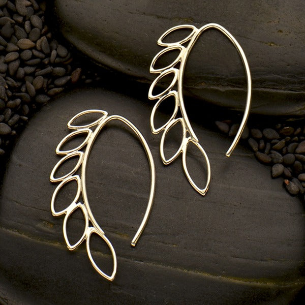 Sterling Silver Vine Hook Earrings - Poppies Beads n' More