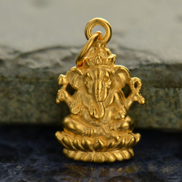 Ganesh Charm, - Poppies Beads n' More