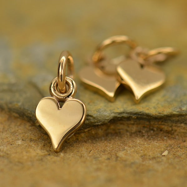 Tiny Heart Charm - Poppies Beads n' More
