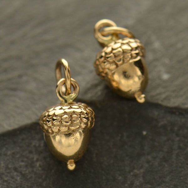 Acorn Charm, - Poppies Beads n' More