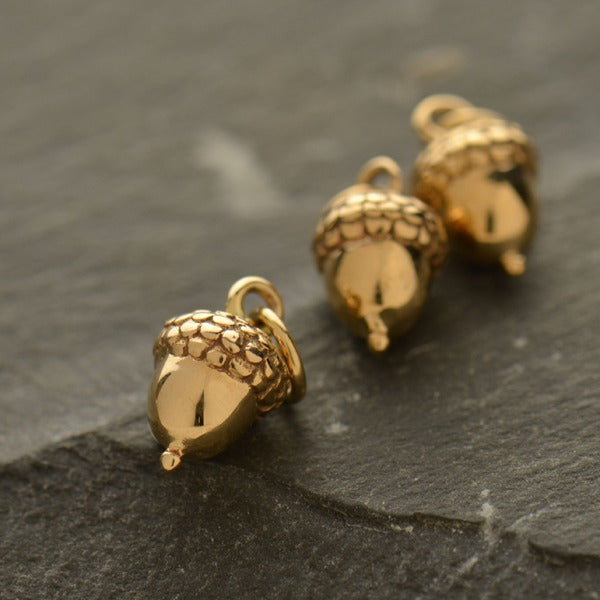 Acorn Charm, - Poppies Beads n' More